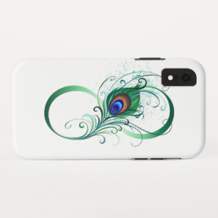 Unendlichkeitssymbol mit Peacock Feather Case-Mate iPhone Hülle