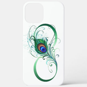 Unendlichkeitssymbol mit Peacock Feather Case-Mate iPhone Hülle