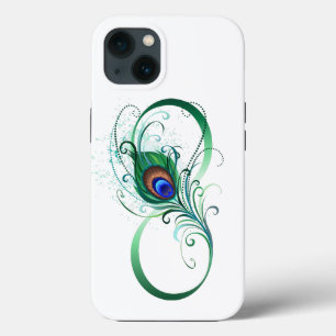 Unendlichkeitssymbol mit Peacock Feather Case-Mate iPhone Hülle