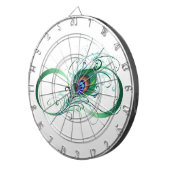 Unendlichkeitssymbol mit Peacock Feather Dartscheibe (Vorderseite rechts)