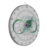 Unendlichkeitssymbol mit Peacock Feather Dartscheibe (Vorderseite Links)