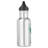 Unendlichkeitssymbol mit Peacock Feather Edelstahlflasche (Links)