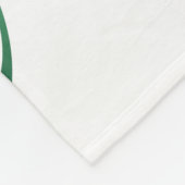 Unendlichkeitssymbol mit Peacock Feather Fleecedecke (Ecke)