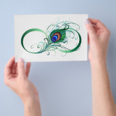 Unendlichkeitssymbol mit Peacock Feather Flyer (Handgriff)