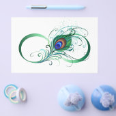 Unendlichkeitssymbol mit Peacock Feather Flyer (Einzeln)
