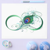 Unendlichkeitssymbol mit Peacock Feather Flyer (Einzeln)