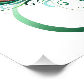 Unendlichkeitssymbol mit Peacock Feather Fotodruck (Ecke)