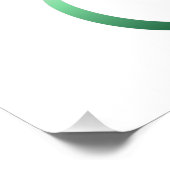 Unendlichkeitssymbol mit Peacock Feather Fotodruck (Ecke)