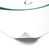 Unendlichkeitssymbol mit Peacock Feather Fotodruck (Ecke)