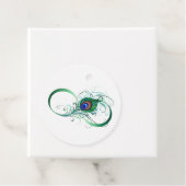 Unendlichkeitssymbol mit Peacock Feather Geschenkanhänger (Beispiel)