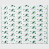 Unendlichkeitssymbol mit Peacock Feather Geschenkpapier (Flach)