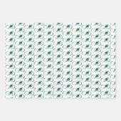 Unendlichkeitssymbol mit Peacock Feather Geschenkpapier Set (Vorderseite)