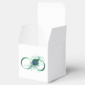 Unendlichkeitssymbol mit Peacock Feather Geschenkschachtel (Geöffnet)