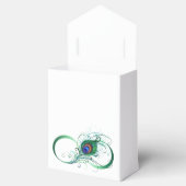 Unendlichkeitssymbol mit Peacock Feather Geschenkschachtel (Geöffnet)