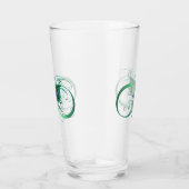 Unendlichkeitssymbol mit Peacock Feather Glas (Rechts)