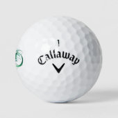 Unendlichkeitssymbol mit Peacock Feather Golfball (Logo)