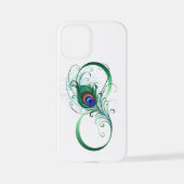 Unendlichkeitssymbol mit Peacock Feather iPhone Hülle (Rückseite)