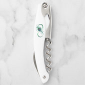 Unendlichkeitssymbol mit Peacock Feather Kellnermesser (Rückseite)