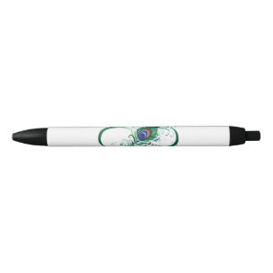 Unendlichkeitssymbol mit Peacock Feather Kugelschreiber