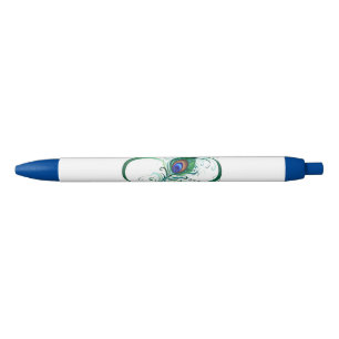 Unendlichkeitssymbol mit Peacock Feather Kugelschreiber