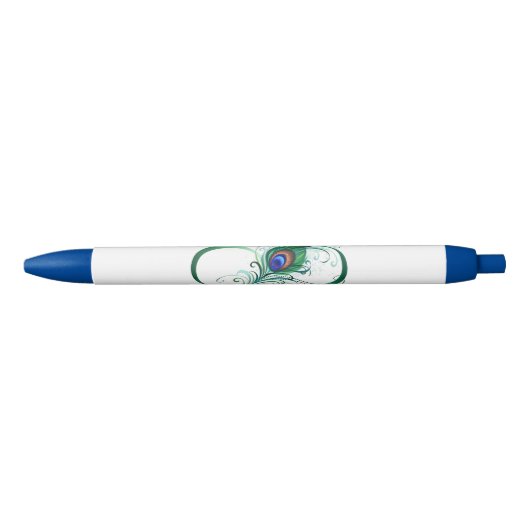 Unendlichkeitssymbol mit Peacock Feather Kugelschreiber (Vorderseite)
