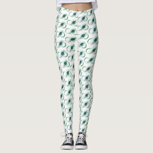 Unendlichkeitssymbol mit Peacock Feather Leggings