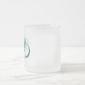 Unendlichkeitssymbol mit Peacock Feather Mattglastasse (Mittel)