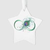 Unendlichkeitssymbol mit Peacock Feather Ornament (Vorderseite)