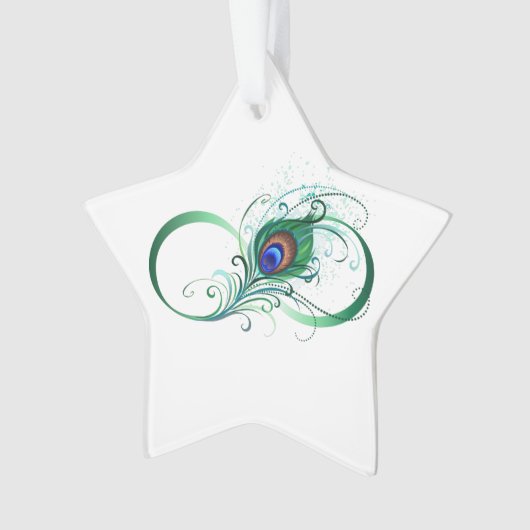 Unendlichkeitssymbol mit Peacock Feather Ornament (Vorderseite)