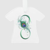 Unendlichkeitssymbol mit Peacock Feather Ornament (Rückseite)