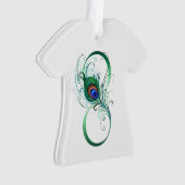 Unendlichkeitssymbol mit Peacock Feather Ornament (Vorderseite)