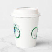 Unendlichkeitssymbol mit Peacock Feather Pappbecher (Links)