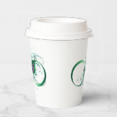 Unendlichkeitssymbol mit Peacock Feather Pappbecher (Rechts)