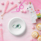 Unendlichkeitssymbol mit Peacock Feather Pappteller (Party)