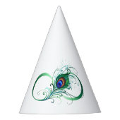 Unendlichkeitssymbol mit Peacock Feather Partyhütchen (Vorderseite)