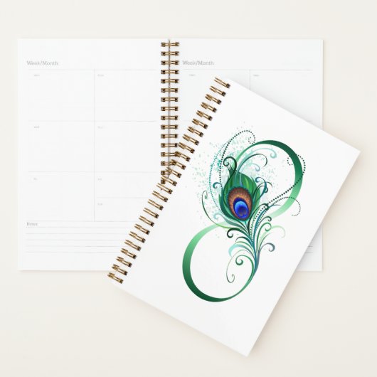 Unendlichkeitssymbol mit Peacock Feather Planer (Anzeige)