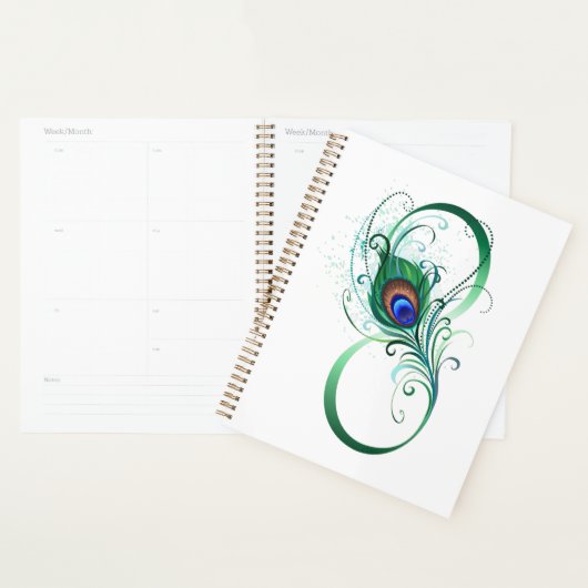 Unendlichkeitssymbol mit Peacock Feather Planer (Anzeige)