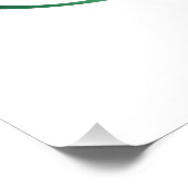 Unendlichkeitssymbol mit Peacock Feather Poster (Ecke)