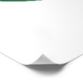 Unendlichkeitssymbol mit Peacock Feather Poster (Ecke)