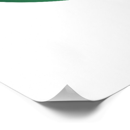 Unendlichkeitssymbol mit Peacock Feather Poster (Ecke)