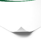 Unendlichkeitssymbol mit Peacock Feather Poster (Ecke)