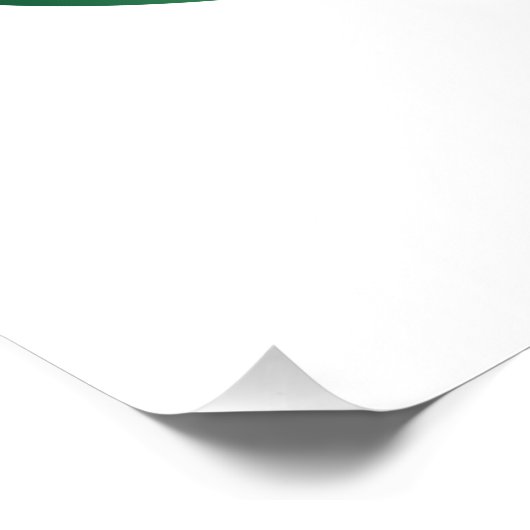 Unendlichkeitssymbol mit Peacock Feather Poster (Ecke)