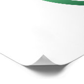 Unendlichkeitssymbol mit Peacock Feather Poster (Ecke)