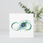 Unendlichkeitssymbol mit Peacock Feather Programm (Stehend Vorderseite)