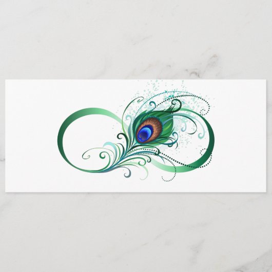 Unendlichkeitssymbol mit Peacock Feather Programm (Vorderseite)