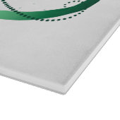 Unendlichkeitssymbol mit Peacock Feather Schneidebrett (Ecke)