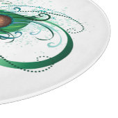 Unendlichkeitssymbol mit Peacock Feather Schneidebrett (Ecke)