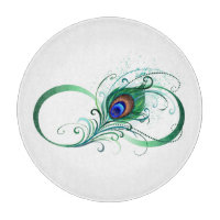 Unendlichkeitssymbol mit Peacock Feather