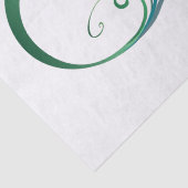 Unendlichkeitssymbol mit Peacock Feather Seidenpapier (Detail)