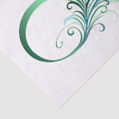 Unendlichkeitssymbol mit Peacock Feather Seidenpapier (Ausschnitt)